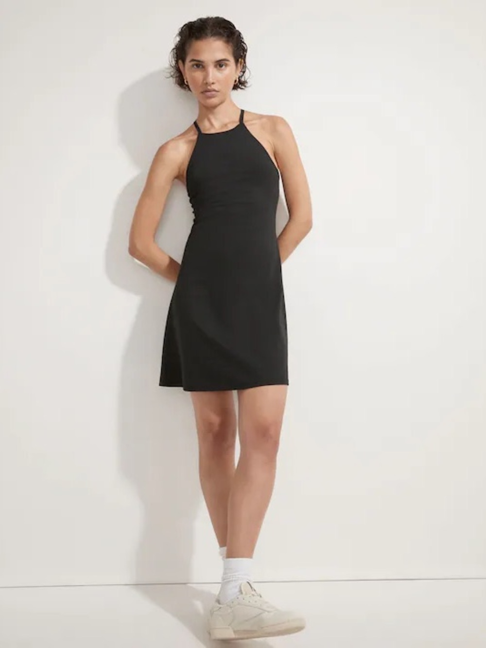 Madewell Black Halter Mini Dress